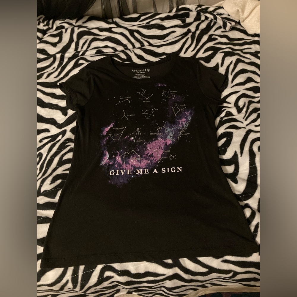 Womens Give me a sign zodiac shirt